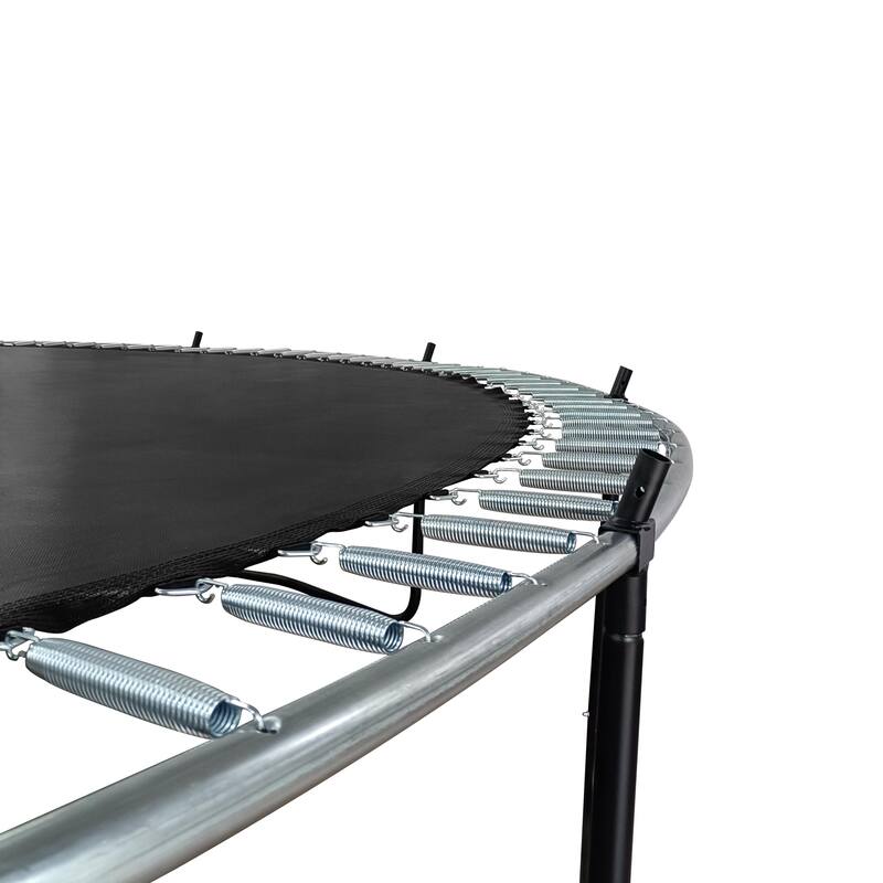 10FT Pumpkin Trampoline, Outdoor Trampoline with Basketball Hoop, Enclosure Net and Ladder