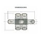 preview thumbnail 8 of 23, Abrihome 7-piece Outdoor Wicker Dining Table Set with 6 Eton Chairs