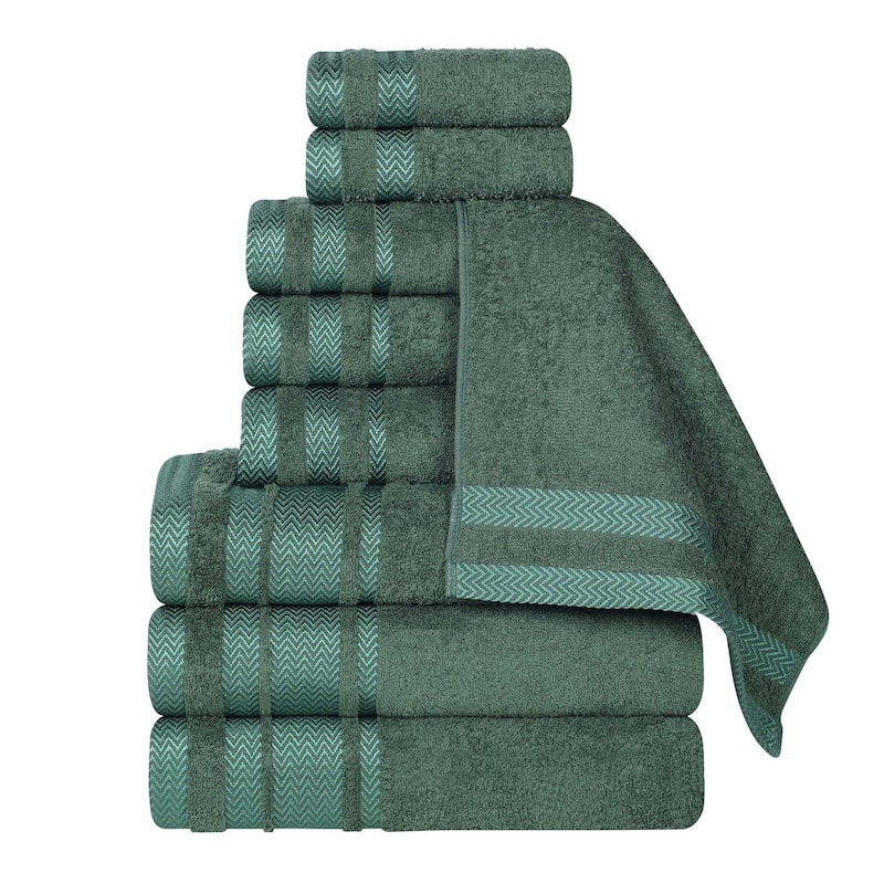 Superior Hays Cotton Medium Weight 9 Piece Bathroom Towel Set
