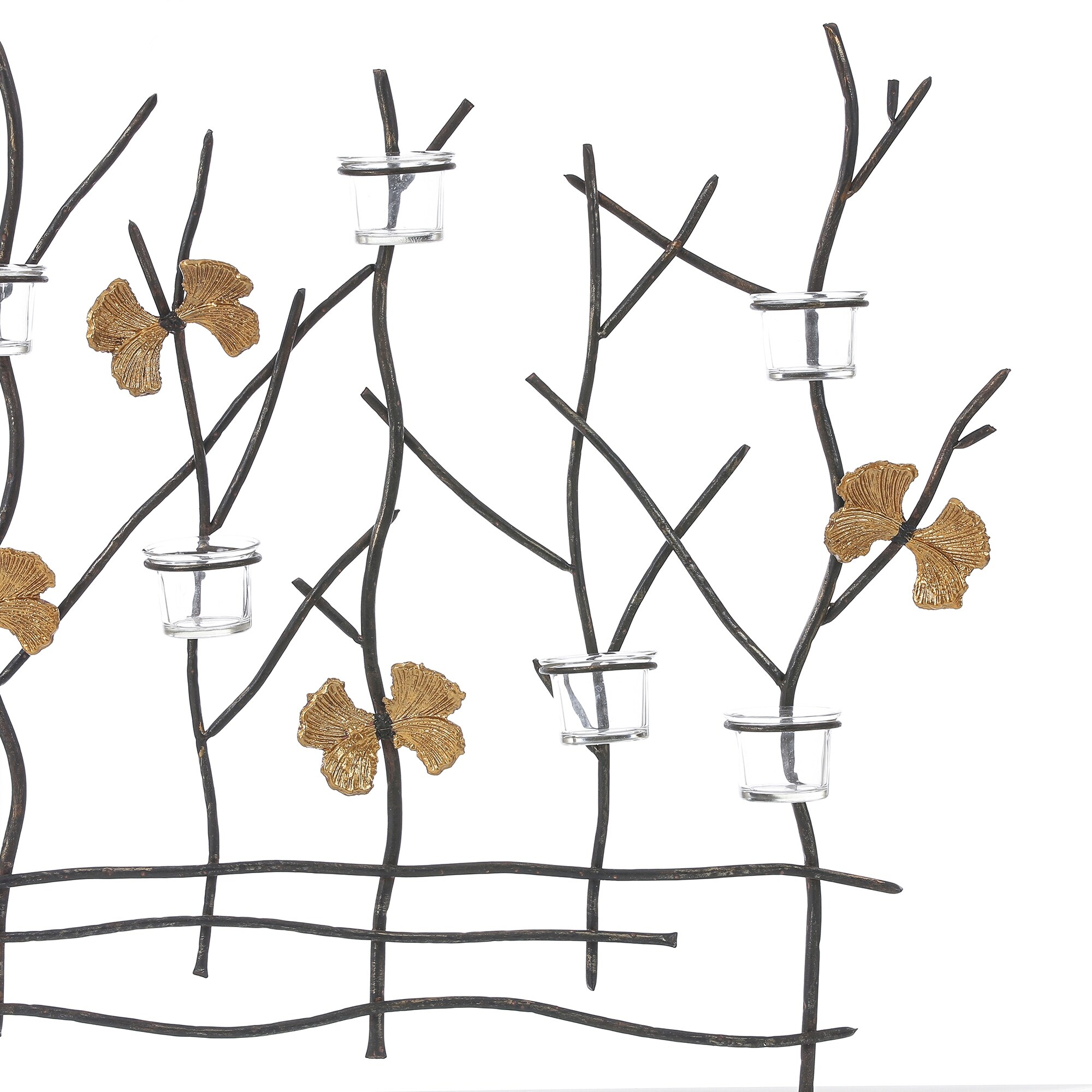 Rustic Black Field of Trees Wall Tea Light Holder Decor 23.25 H x 31.38 W x 3.5 D On Sale Bed Bath Beyond 34604786