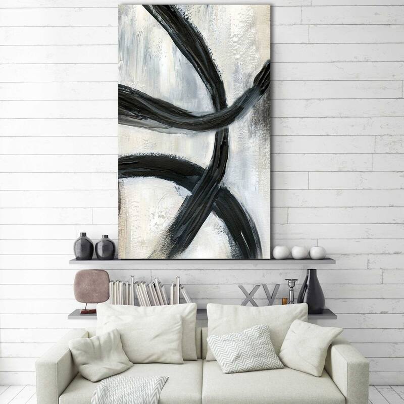 "Abstract Rings II" by Nan Print on Canvas