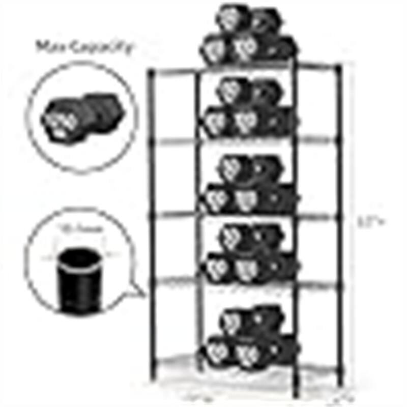 Storage Shelving - 13.7"D x 23.6"W x 62.4"H
