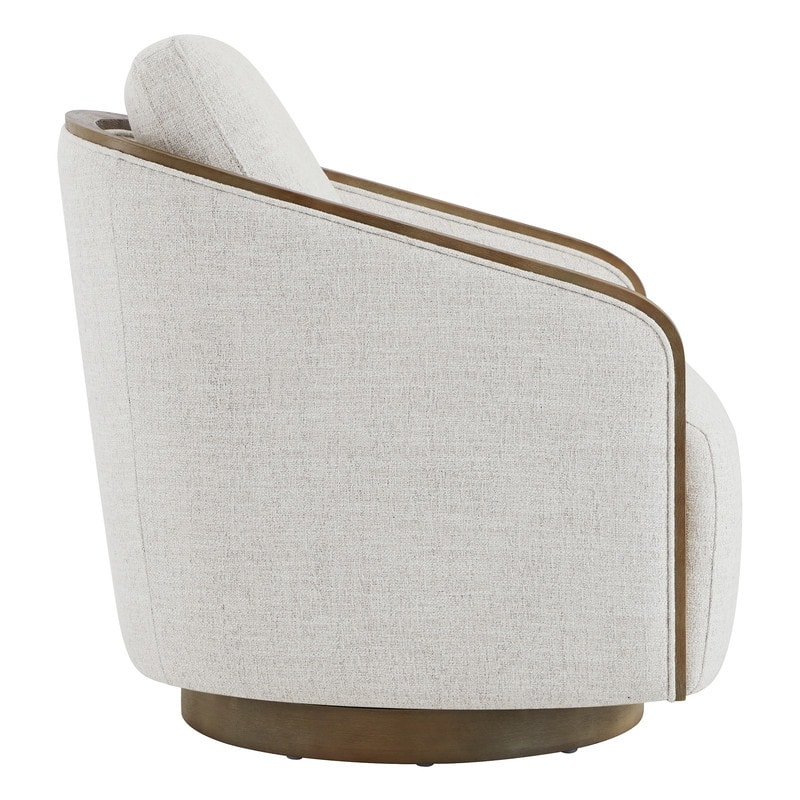 Skyler Modern Upholstered Living Room Swivel Bucket Accent Chair
