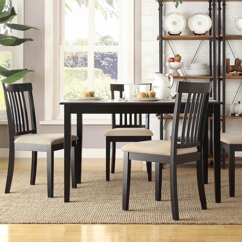 Wilmington Black Wood 5-piece Dining Set by iNSPIRE Q Classic