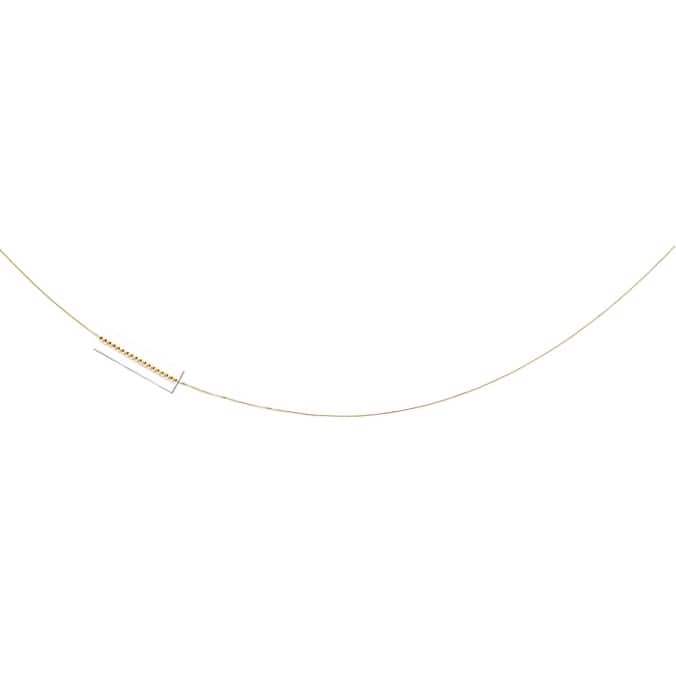 Curata 14k Gold Women's 16-22 Inch Carded 0.7mm Box Chain Necklace