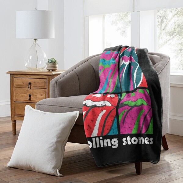 Cloud Touch Throw Blanket, Officially Licensed, Bold Band Logos