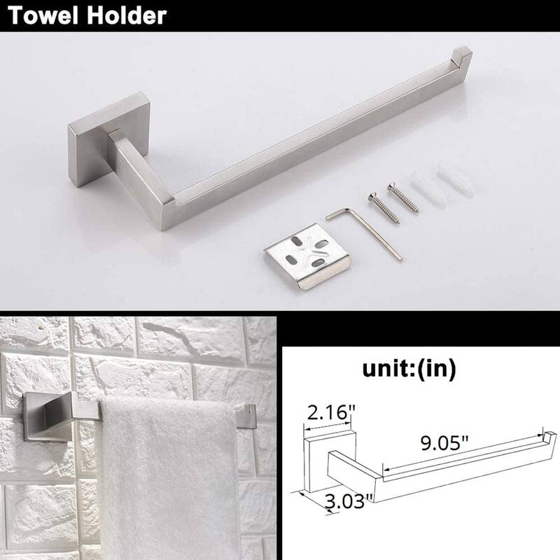 Interbath 5 Pieces Bathroom Hardware Accessories Set