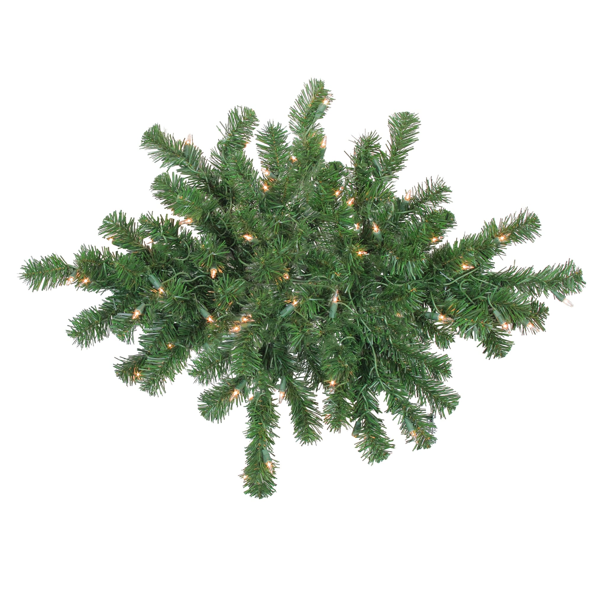28 Pre-Lit Windsor Pine Artificial Christmas Swag - Clear Lights - 28