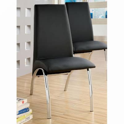 Leatherette Upholstered Side Chairs, Set of 2