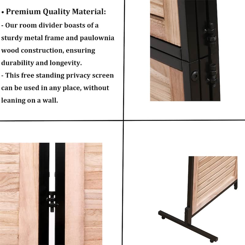 Wood Folding Privacy Screen Room Divider