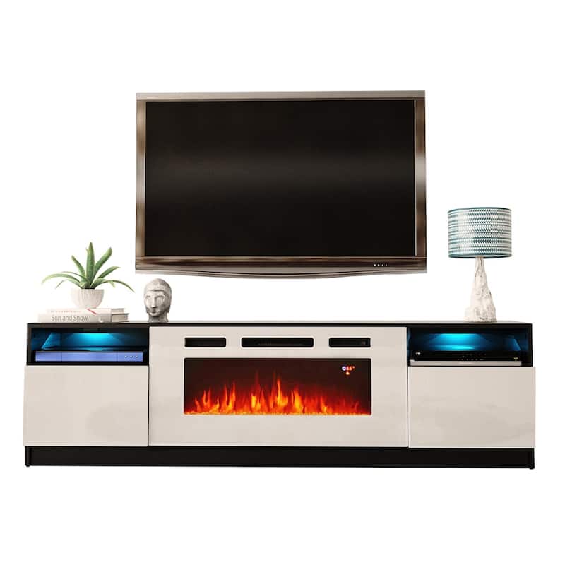 Strick & Bolton Amsden Electric Fireplace TV Stand