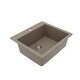 preview thumbnail 14 of 59, Karran Top Mount 25 in. Single Bowl Quartz Kitchen Sink Kit