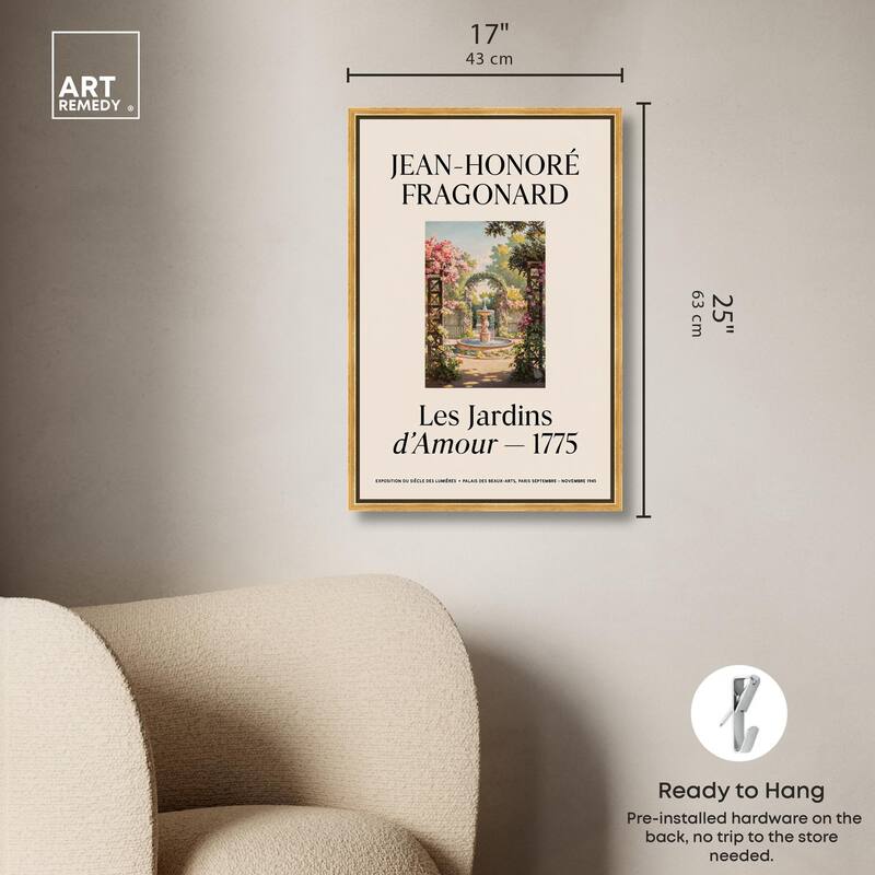 Romantic Gardens Canvas by Art Remedy