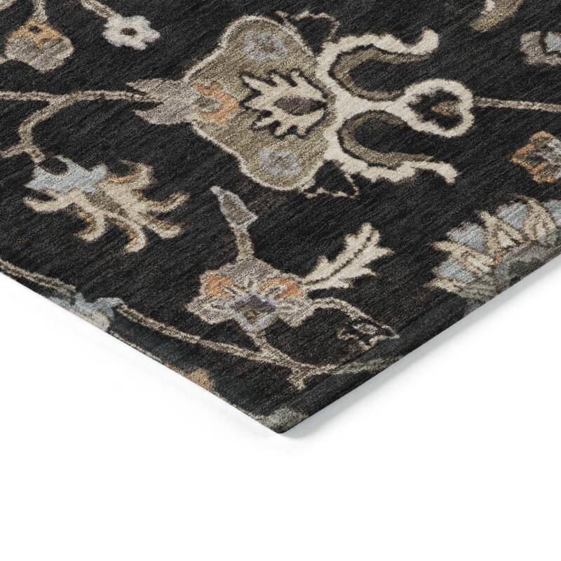 HomeRoots Floral Traditional Rectangle Outdoor Rug
