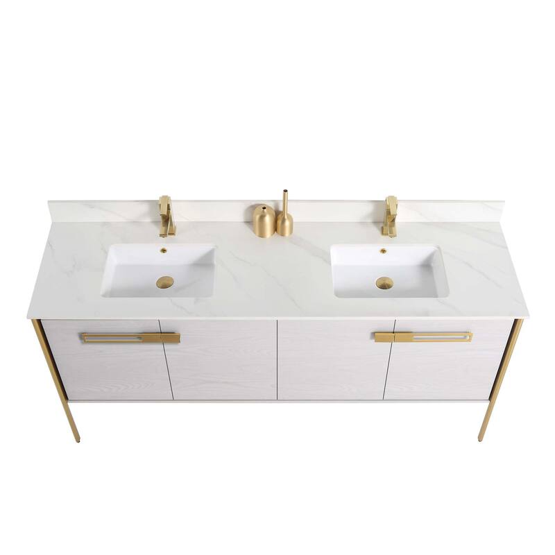 Fine Fixtures Oakville Bathroom Vanity with White Ceramic Sink