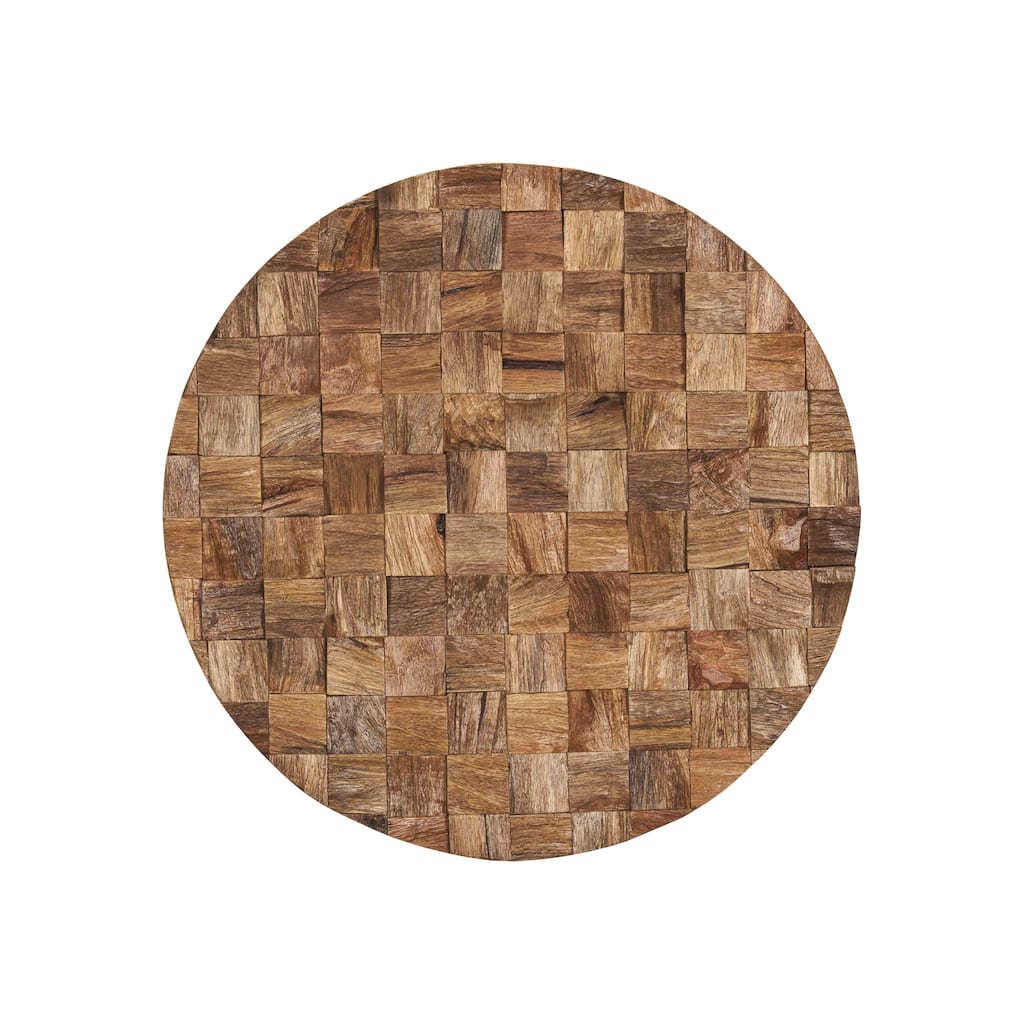 Into the Abyss II Light Brown Wood 24" Wall Art