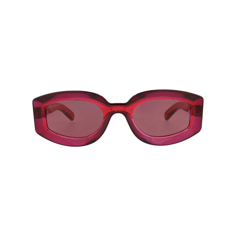Gucci Cat Eye-Frame Injection Sunglasses - Red Red Violet - Multi - Red Lens