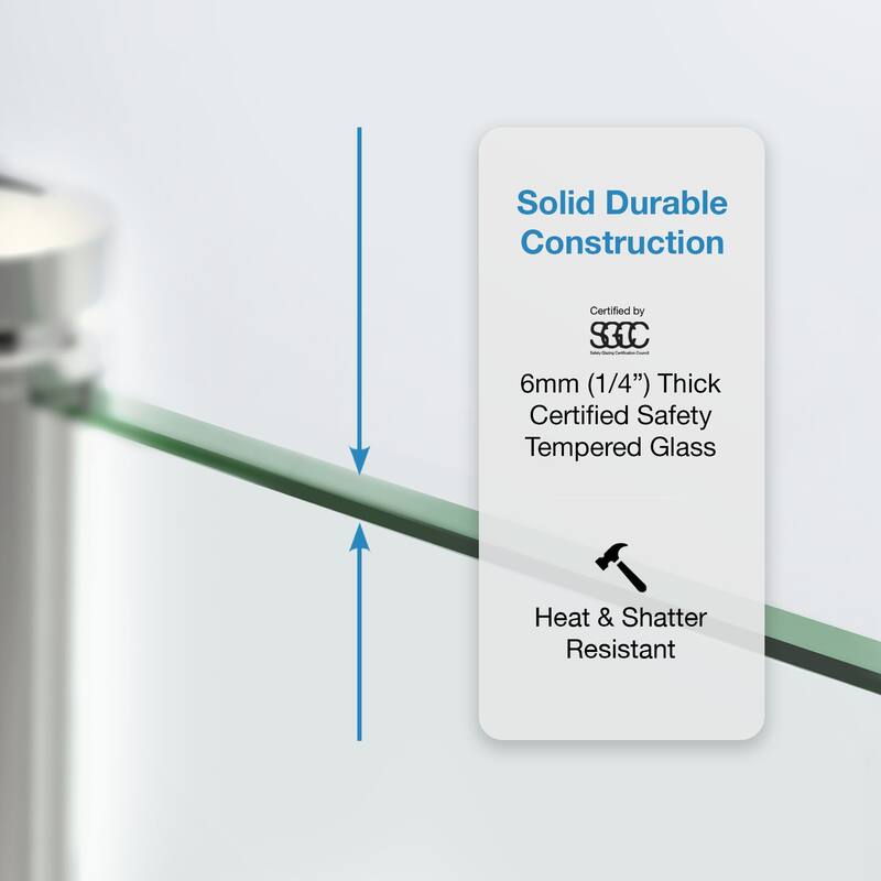 Ove Decors Breeze Shower Kit, Clear Panels, Walls and Base