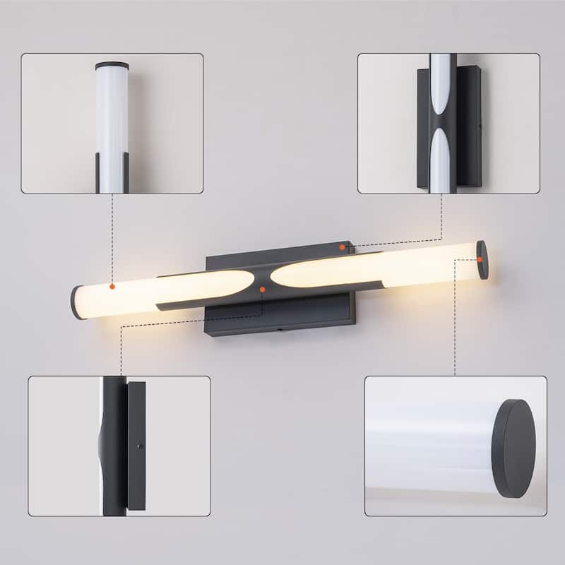 Modern Dimmable LED Wall Sconce Bathroom Vanity Light