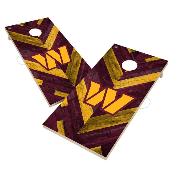slide 2 of 5, Washington Commanders NFL Cornhole Board Set Include Carrying Case