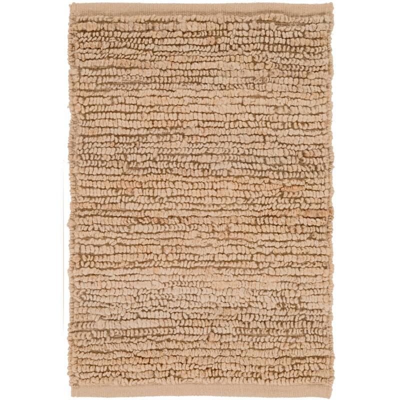 Chapra Hand Woven Chunky Jute Area Rug - 2' x 3' - Beige - Rectangle
