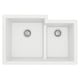 preview thumbnail 8 of 61, Karran 32" Undermount Large/Small Bowl Quartz Kitchen Sink Kit - 32" x 21.25" x 9"
