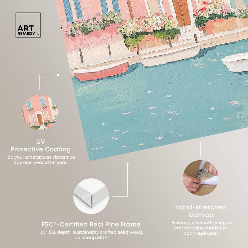 Adrift in Venice Canvas by Art Remedy, Gallery Wrapped