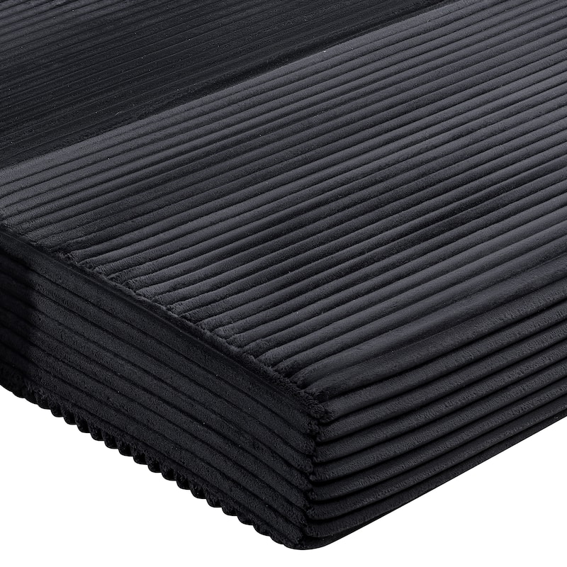 GDFStudio - Corduroy 2-Seater 71" Cloud Double Convertible Sofa Bed