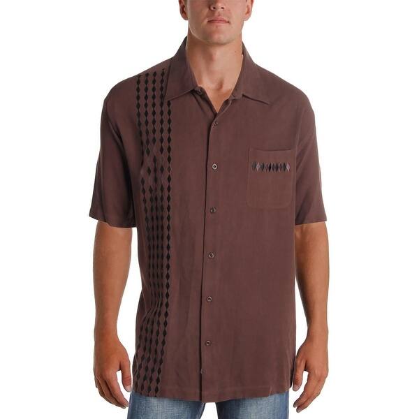 Shop Nat Nast Mens Casual Shirt Silk American Fit Overstock