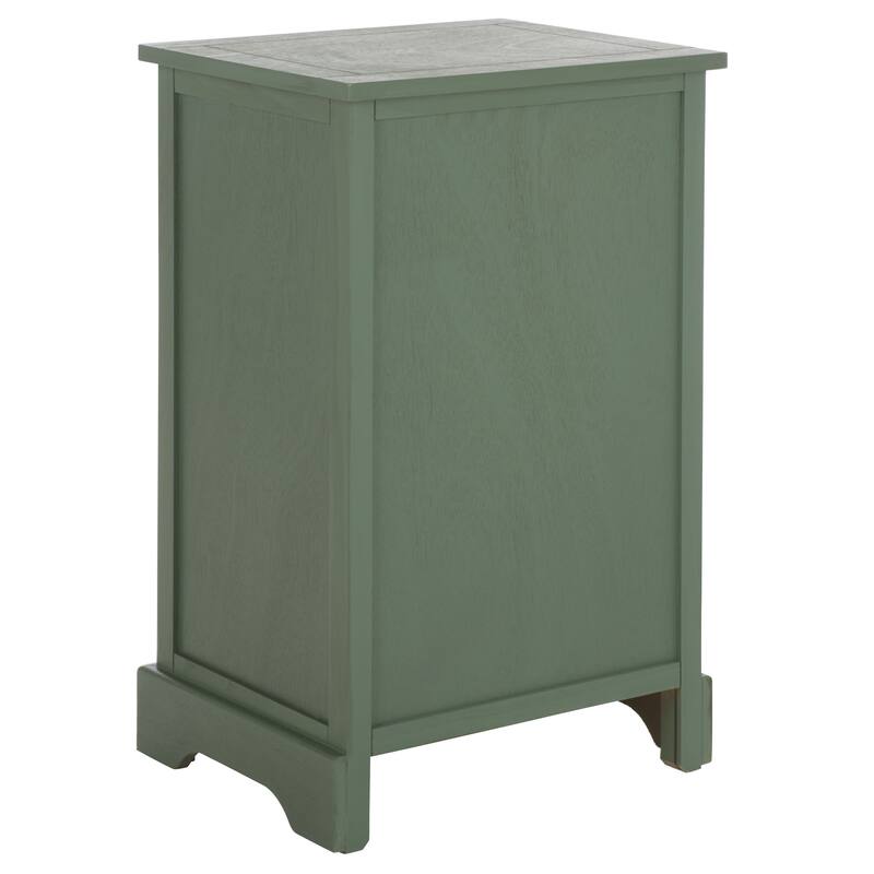 SAFAVIEH Alverta Red Storage Side Table - 15.9" x 13" x 27.6" - 16"W x 13"D x 26"H