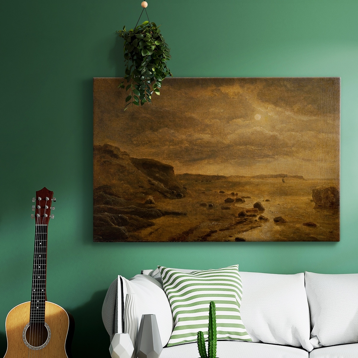 Vintage Landscape -DX -Gallery Wrapped Canvas - Bed Bath
