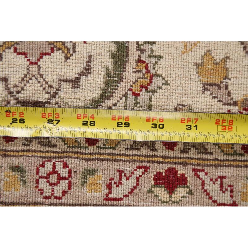 Wool/ Silk Vegetable Dye Floral Tabriz Oriental Area Rug Hand-knotted - 8'1" x 10'5"