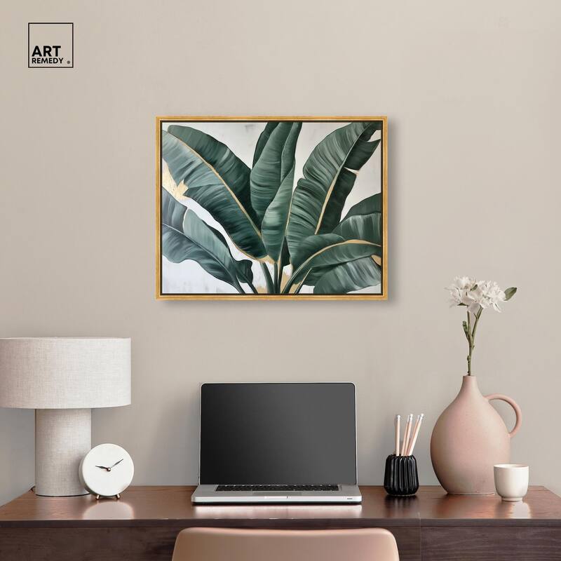Jungle Jewel Jade II Canvas by Art Remedy