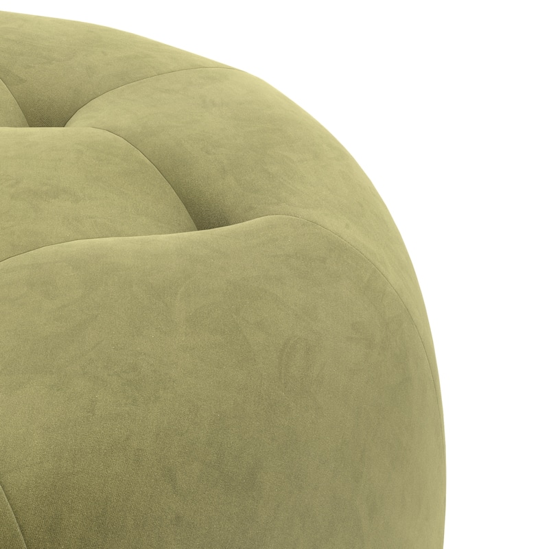 Bloomfield Round Velvet Ottoman