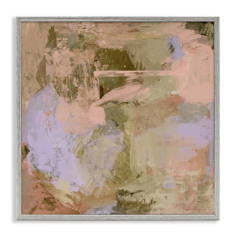 Stupell Earth Tones with Pastel Accents Framed Giclee Art Design By Hayley Michelle - 12 x 12 - Grey