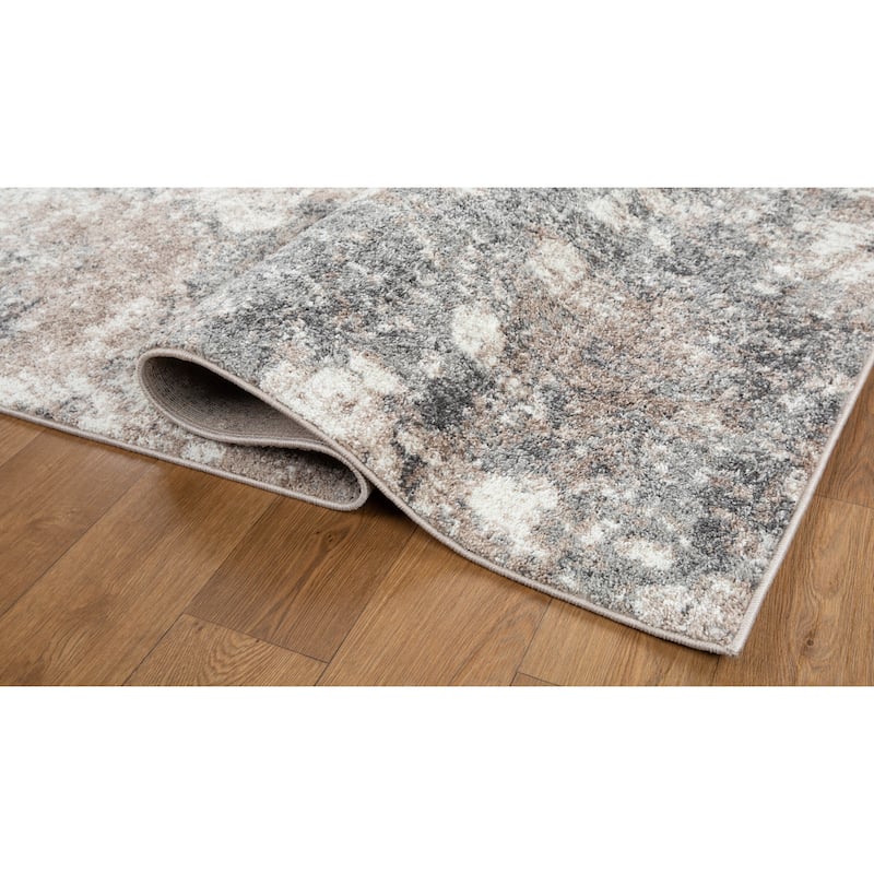 Artemis Collection Multi Color Abstract Design Area Rug