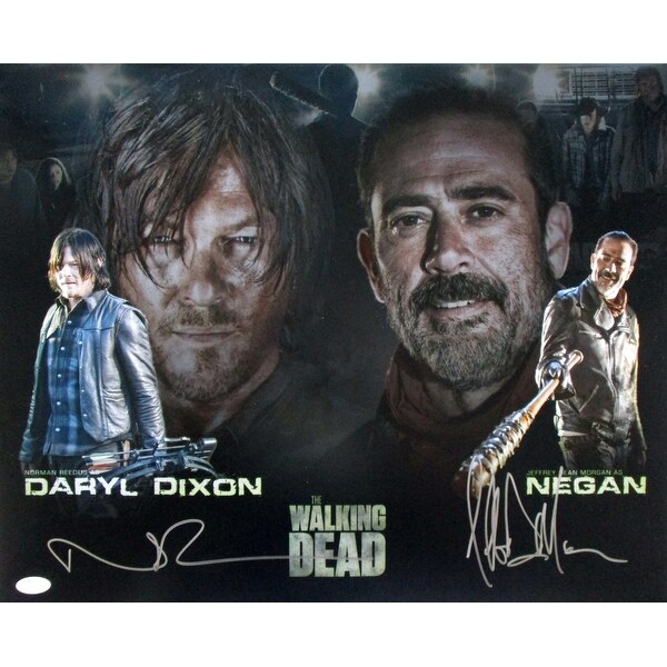 Shop Norman Reedus Jeffrey Dean Morgan Dual Signed The