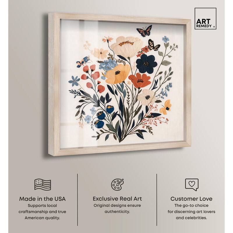 Garden of Threads I Shadowbox by Art Remedy