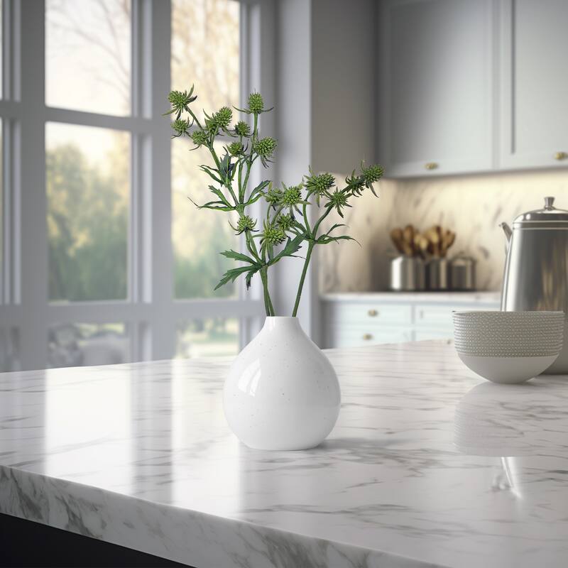 Thistle Artificial Floral Spray - 25" - Green