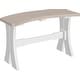 preview thumbnail 14 of 26, Poly Lumber Table Bench 28" - Birch Woodgrain & White