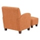 preview thumbnail 37 of 38, Aiden Chair & Ottoman with Espresso Legs