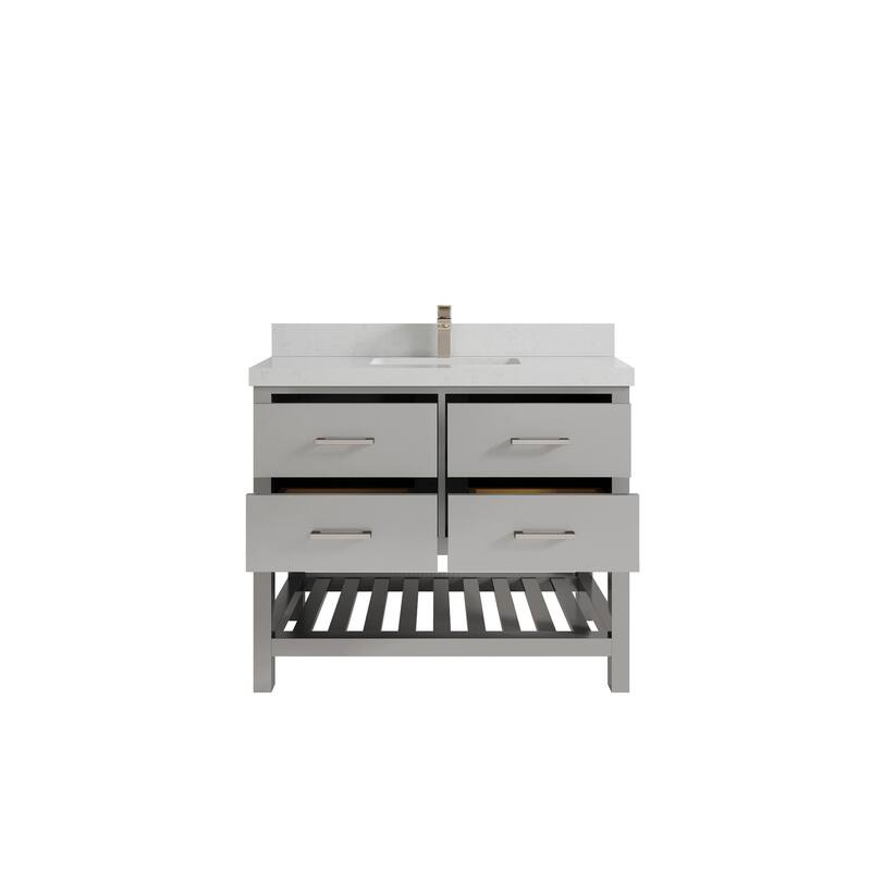 Willow Collections 42 in. W x 22 in. D Parker Single Sink Bathroom Vanity with Countertop