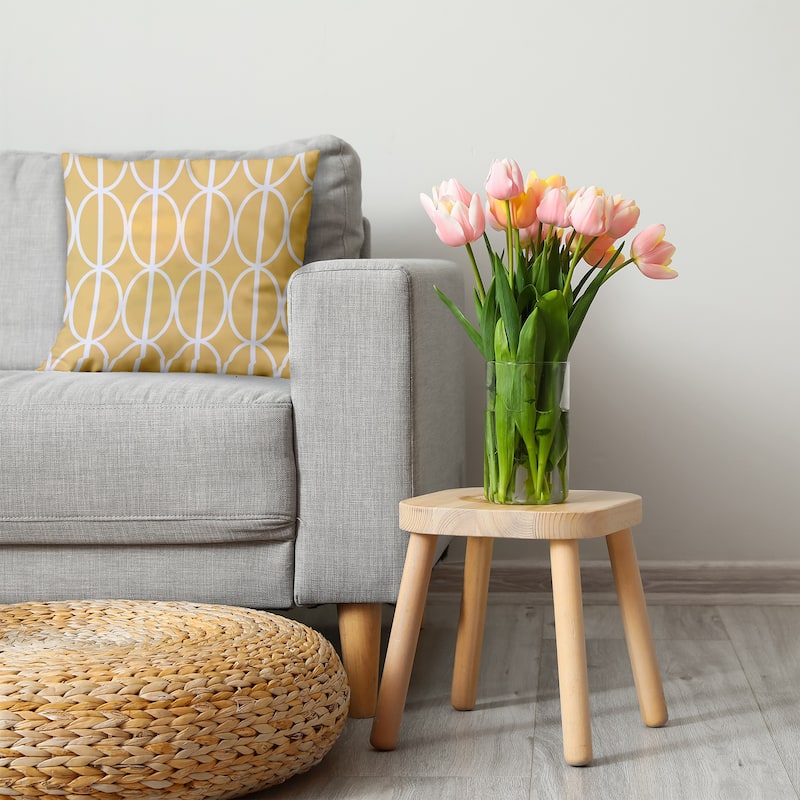 Ovals Go 'Round Decorative Throw Pillow
