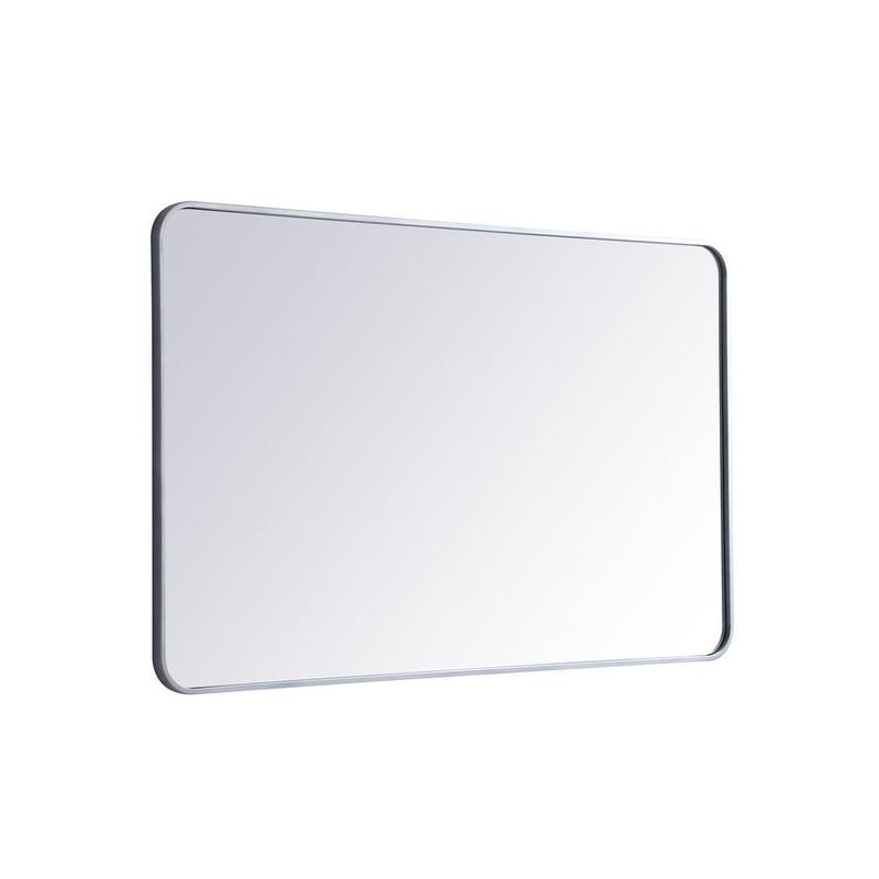 Ezra Soft Corner Metal Rectangular Mirror