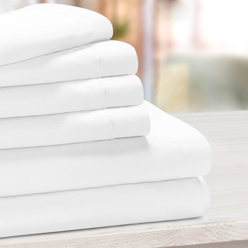 Cotton Blend 1000 Thread Count 6 Piece Sheet Set by Miranda Haus