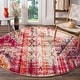 preview thumbnail 14 of 69, SAFAVIEH Monaco Lumturije Distressed Boho Rug 5' x 5' Round - Magenta/Multi