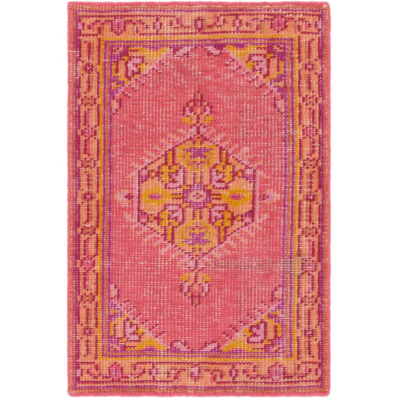 Hand-knotted Alford Boho Medallion Wool Area Rug