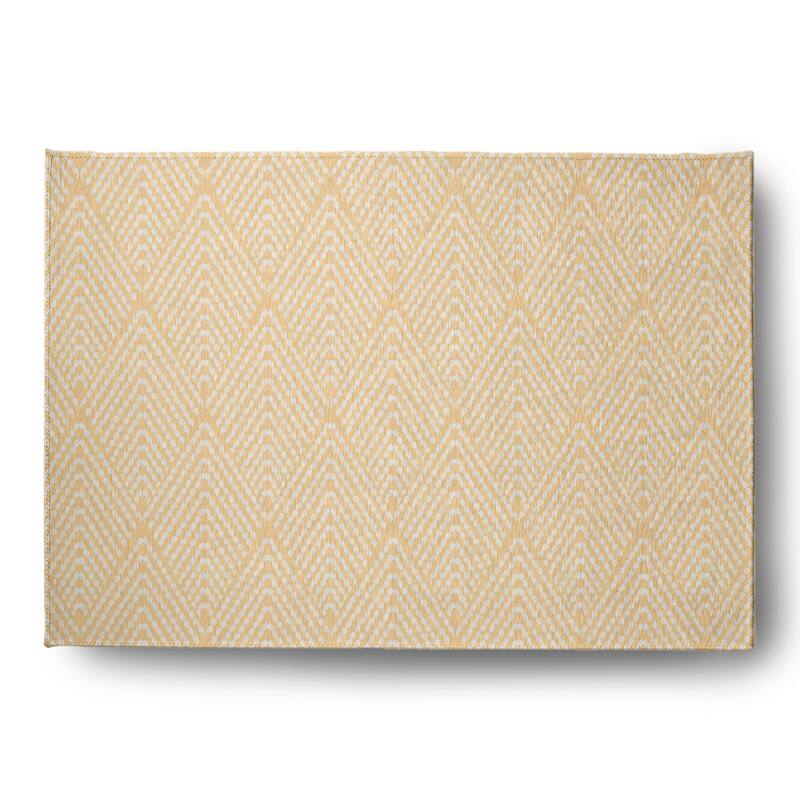 Lifeflor Diamond Spring Chenille Rug - 5' x 7' - Corn Yellow