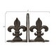 preview thumbnail 20 of 20, Decorative Fleur de Lis Bookends, Set of 2