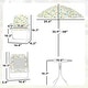 preview thumbnail 3 of 25, Qaba Kids Picnic Table and Chair Set, Outdoor Activity Table with Foldable Chairs, Removable Umbrella, Green
